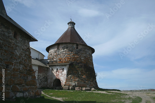 Tower of Solovetsky stone Kremlin