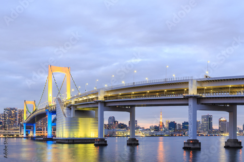 Twilight Tokyo Rainbow bridge