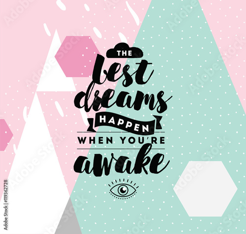 Typography for poster, invitation, greeting card or t-shirt.