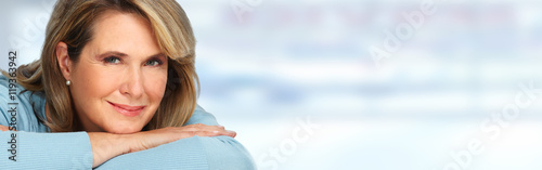 Beautiful elderly woman portrait.