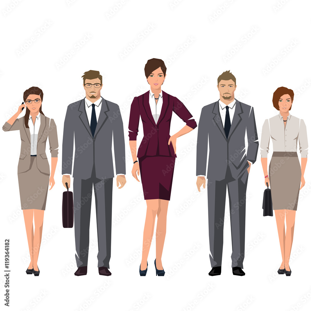 Young people in suits for office. Young people in suits for office.