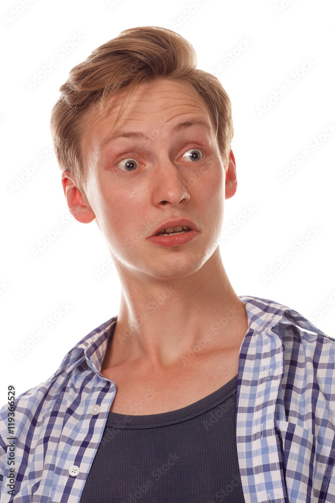 Surprised guy portrait. Surprised guy portrait.