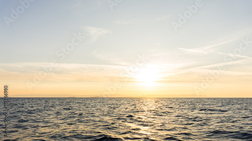 sunrise. sunset  at sea. wallpaper