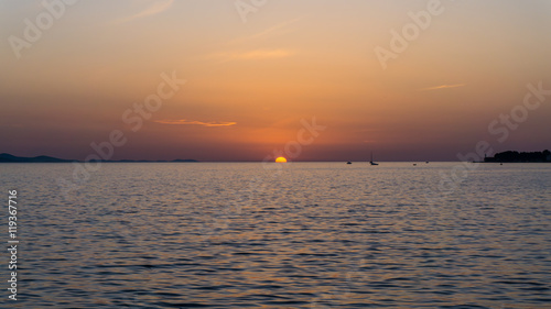 sunrise. sunset at sea. wallpaper