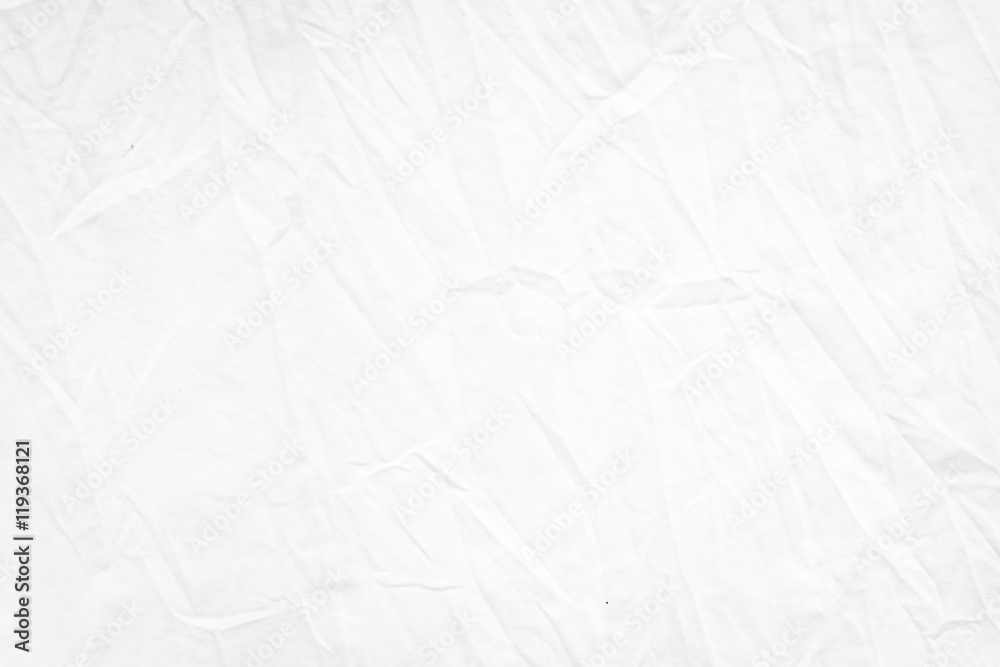 Obraz premium Wrinkle white fabric folding texture detailed for background