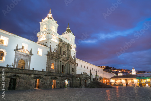Plaza de San Francisco in old town Quito