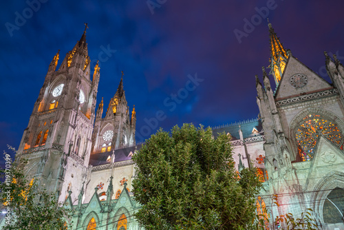 Wallpaper Mural The Basilica del Voto Nacional in Quito, Ecuador Torontodigital.ca