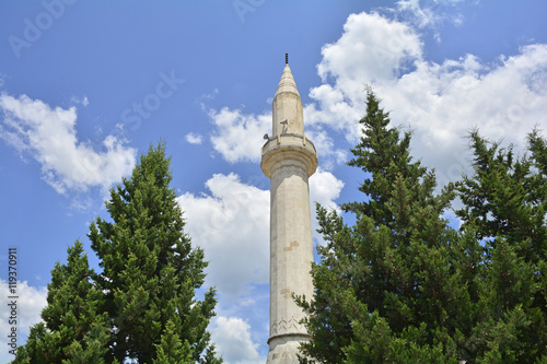 A view of the Carsijska Mosque in Stolac, southern Bosnia 