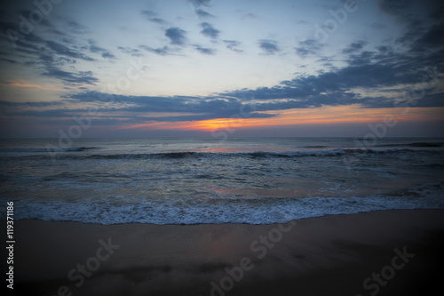 Sunrise over the Atlantic ocean  Outer Banks  North Carolina