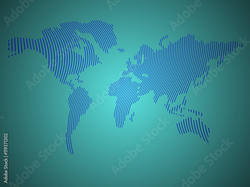 Fototapeta Naklejka Na Ścianę i Meble -  Abstract world map
