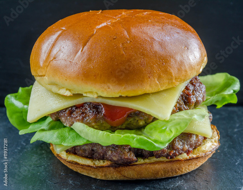 Obraz na płótnie Double Cheeseburger