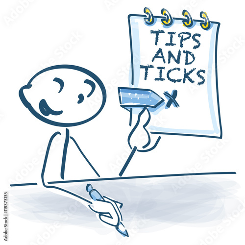 Strichmännchen mit englischen Tips und Tricks