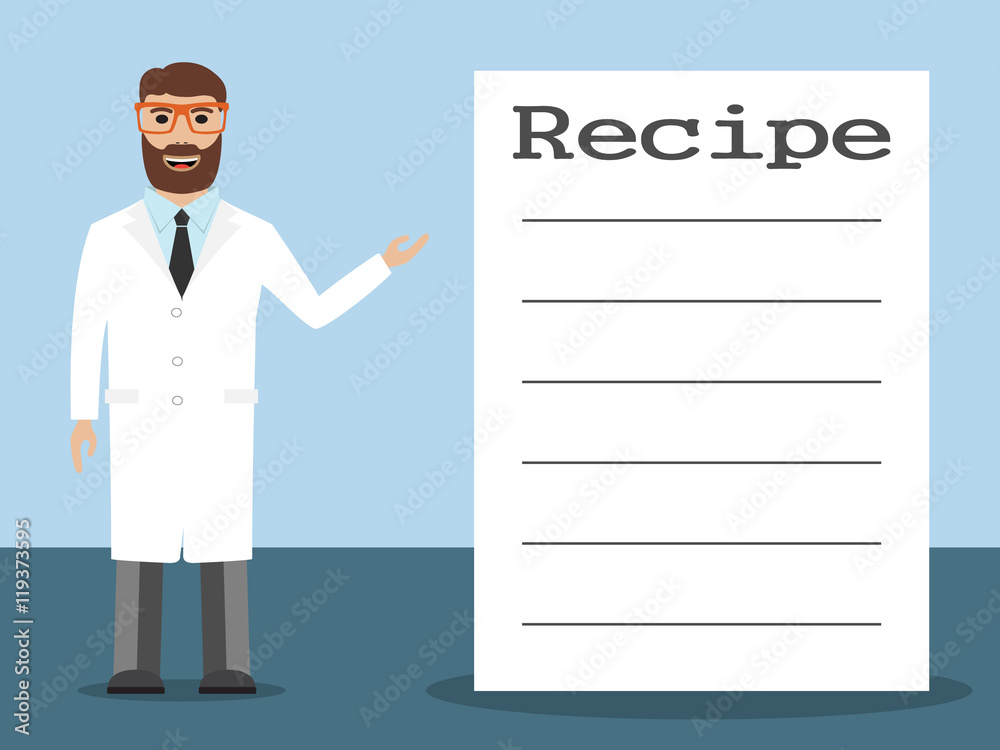 Pharmacist standing near shelves with medications Pharmacist standing near shelves with medications