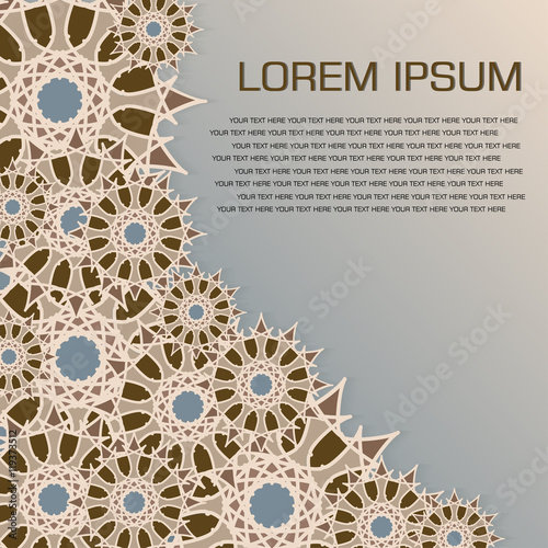 Abstract color ornaments background. Vector illustration