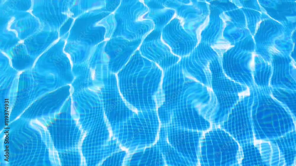 Piscine bleue