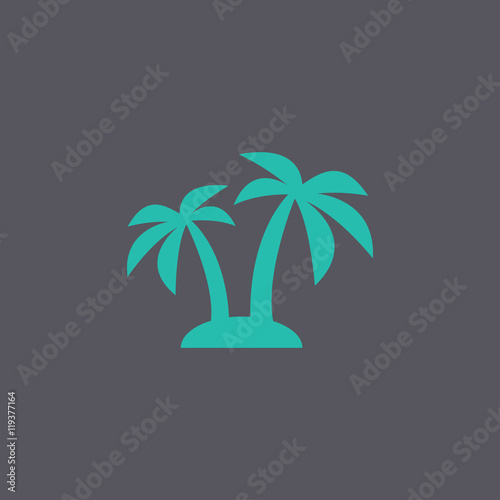 palm icon. Vector Eps 10