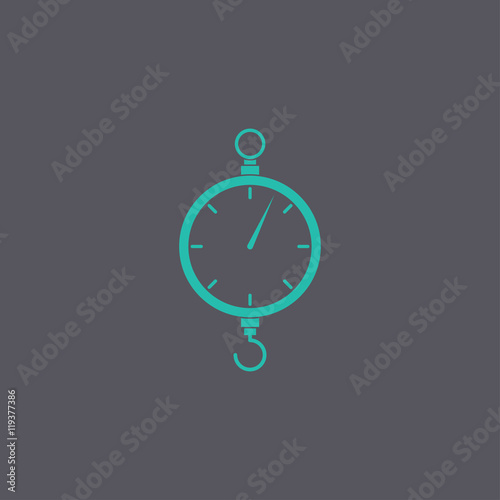 scales icon. Flat design style