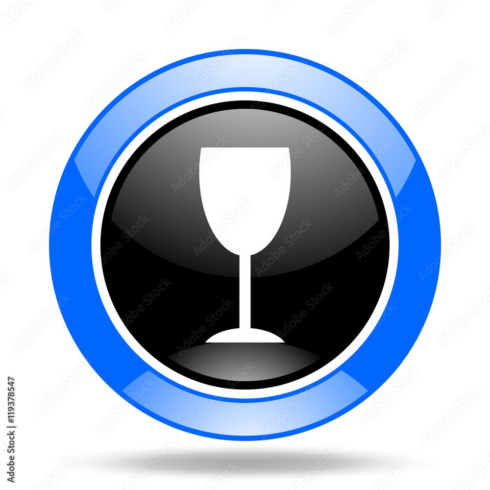 alcohol blue and black web glossy round icon alcohol blue and black web glossy round icon