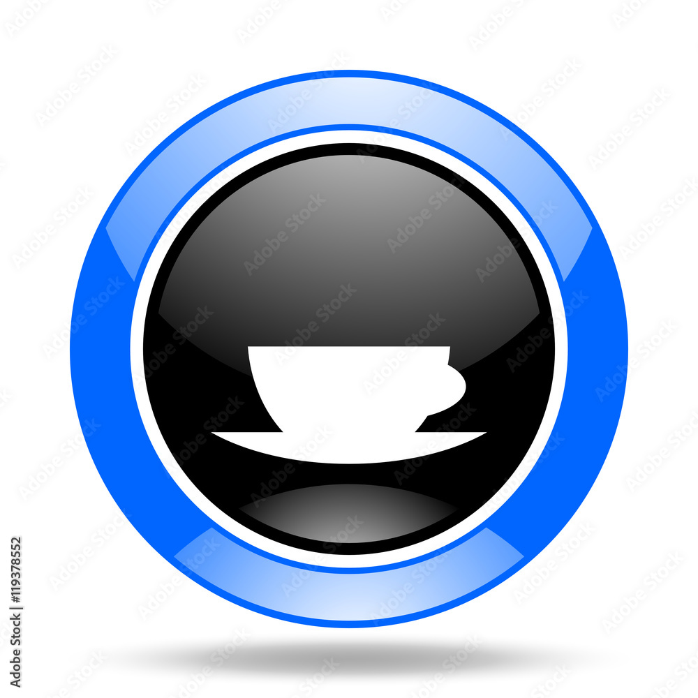 espresso blue and black web glossy round icon espresso blue and black web glossy round icon