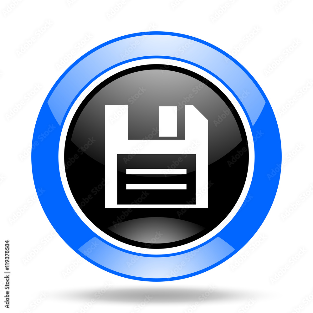 disk blue and black web glossy round icon disk blue and black web glossy round icon