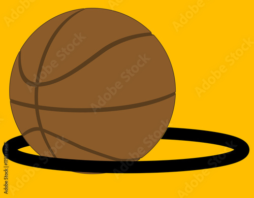 Basketball In The Hoop