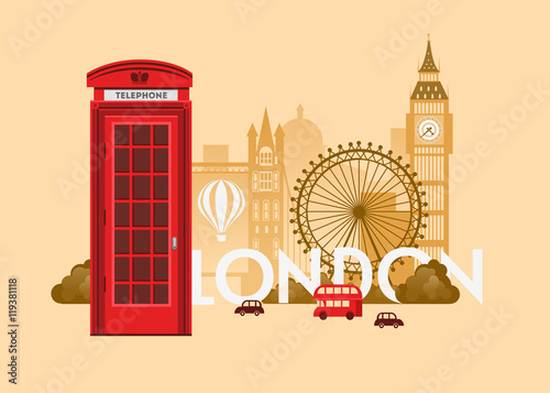 London Cityscape background design