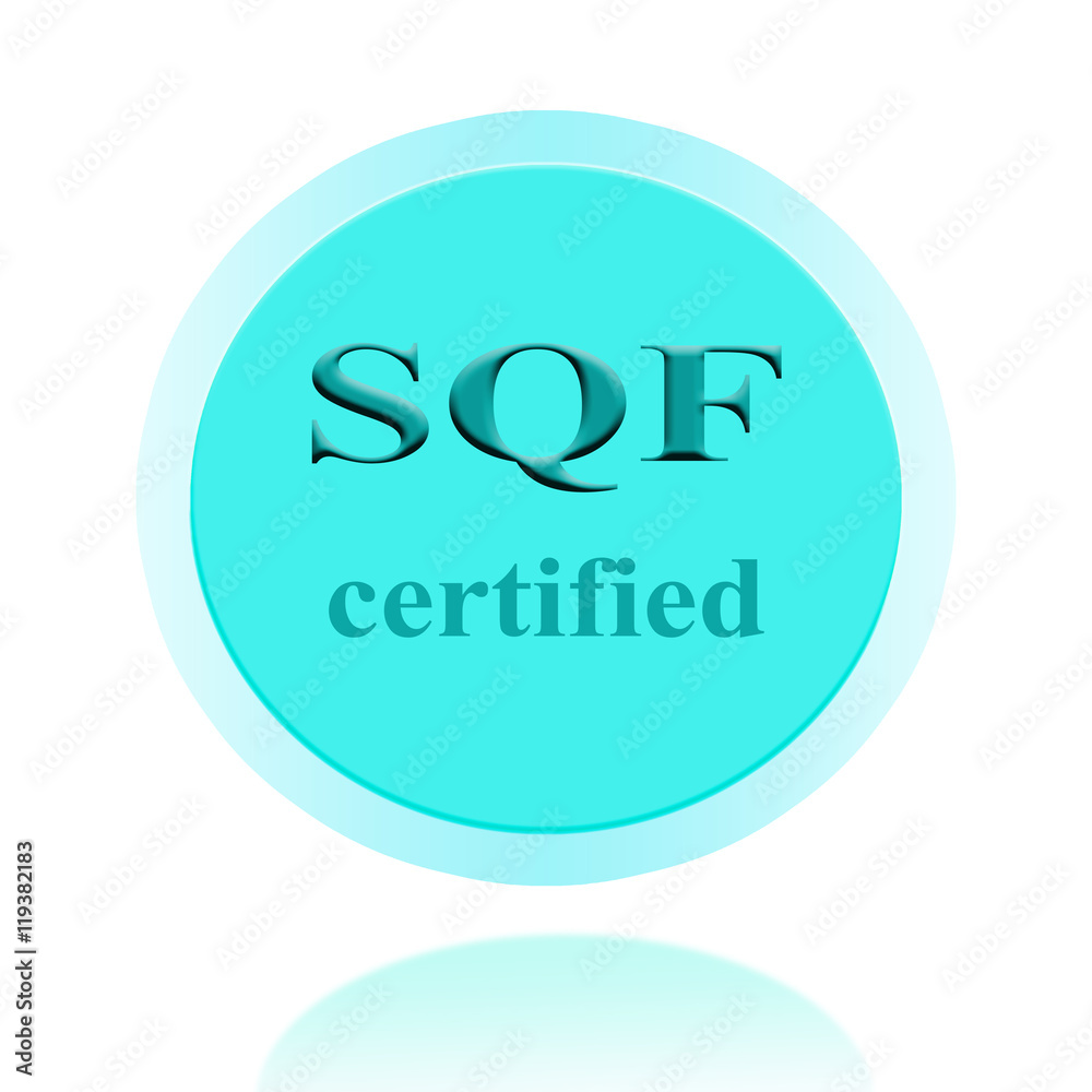 SQF certified icon or symbol image concept design for business and use in company system. SQF certified icon or symbol image concept design for business and use in company system.