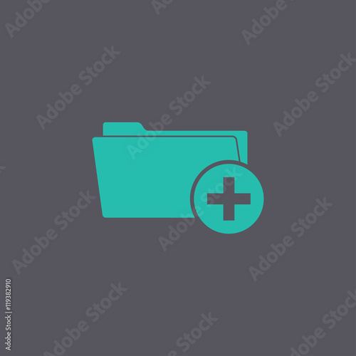 Add Folder icon. Vector Eps 10