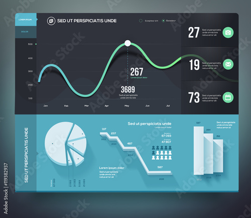 Infographic elements for your projects. Vector