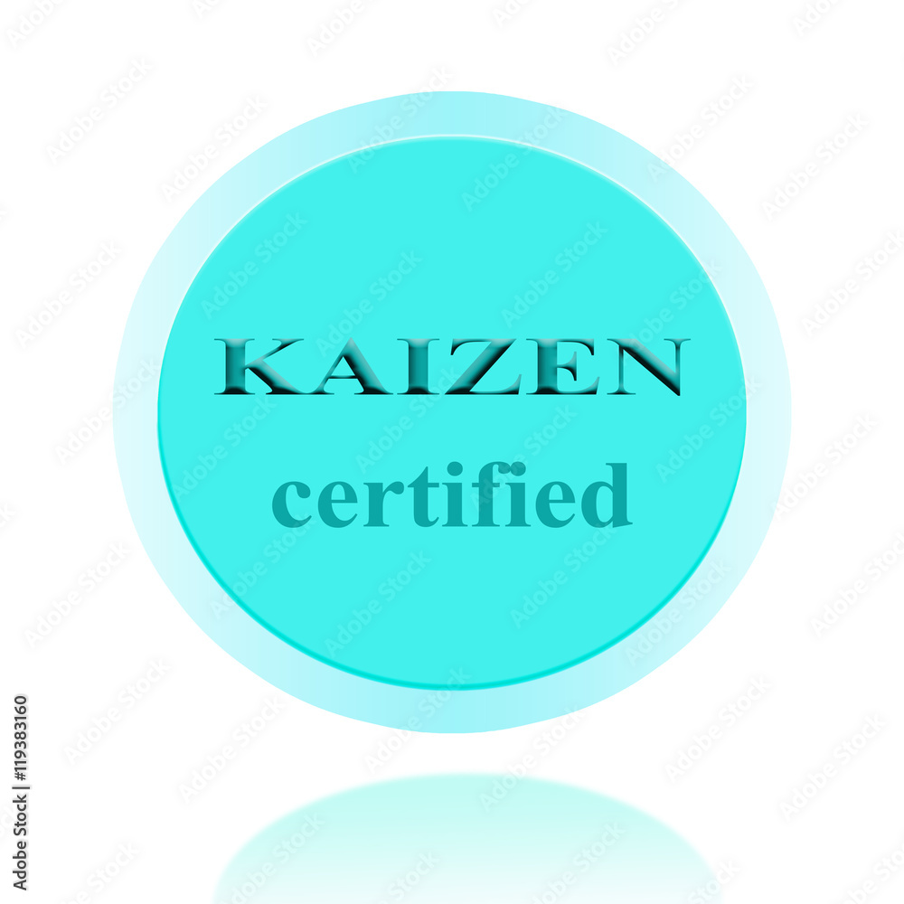 KAIZEN certified icon or symbol image concept design for business and use in company system. KAIZEN certified icon or symbol image concept design for business and use in company system.
