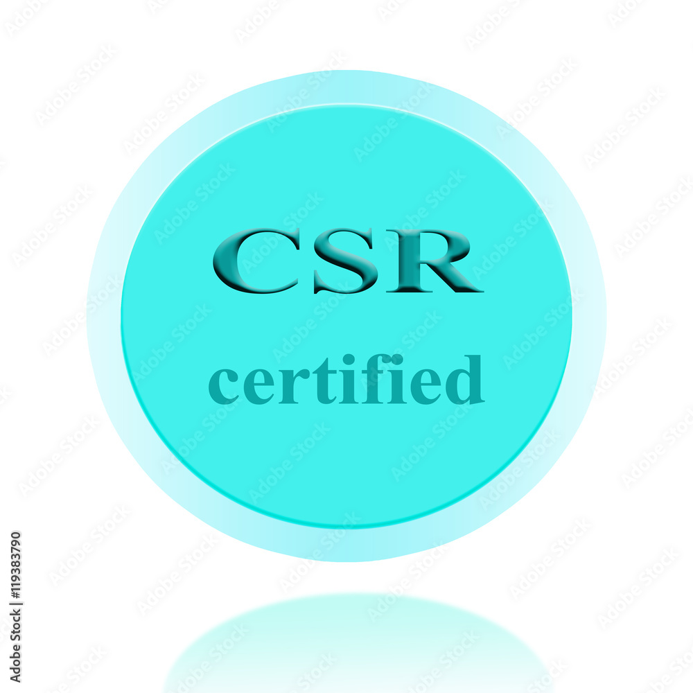 CSR certified icon or symbol image concept design for business and use in company system. CSR certified icon or symbol image concept design for business and use in company system.