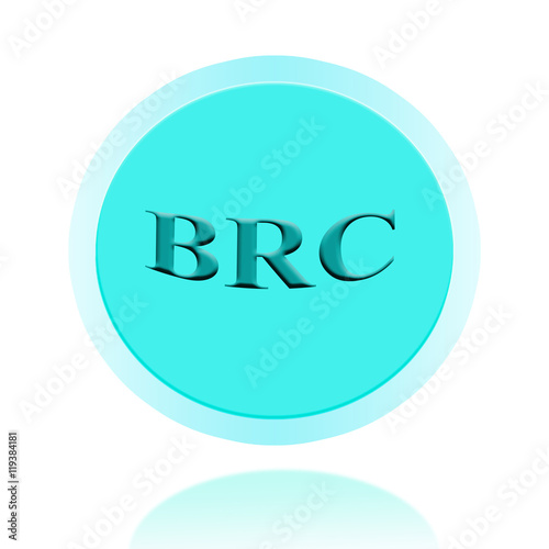 BRC icon or symbol image concept design for business and use in company system.