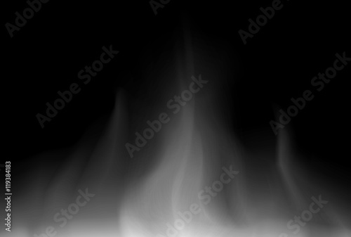 white Cloud and smoke on black Abstract background unusual ill