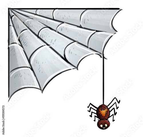 araña en tela de araña