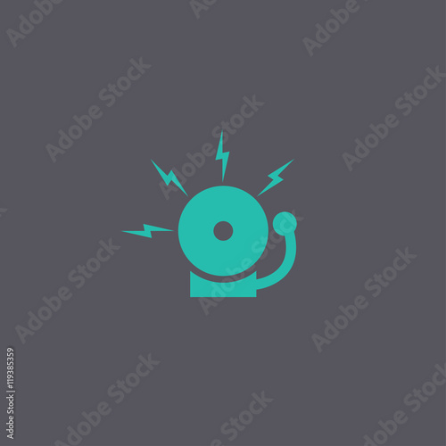 alarm bell. Modern design flat style