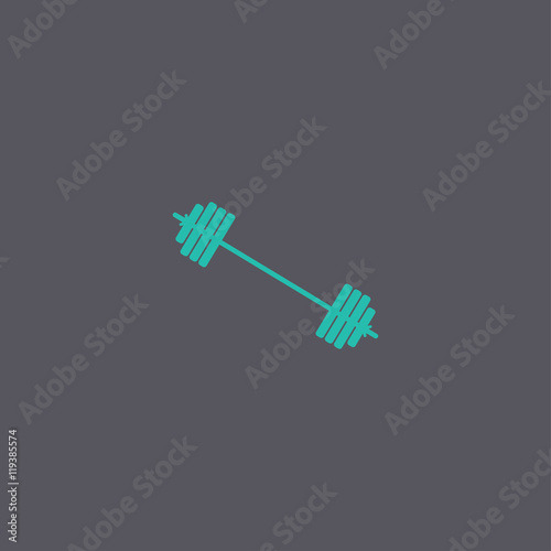 barbell icon. Vector concept illustration for design