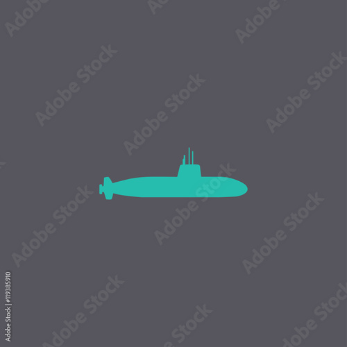 Simple icon submarine.