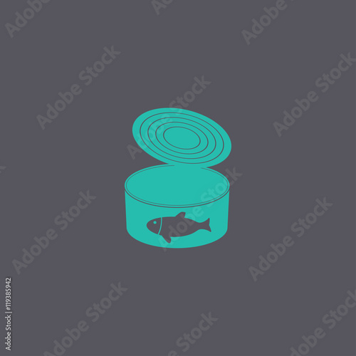 cans - canned food. Vector concept illustration for design