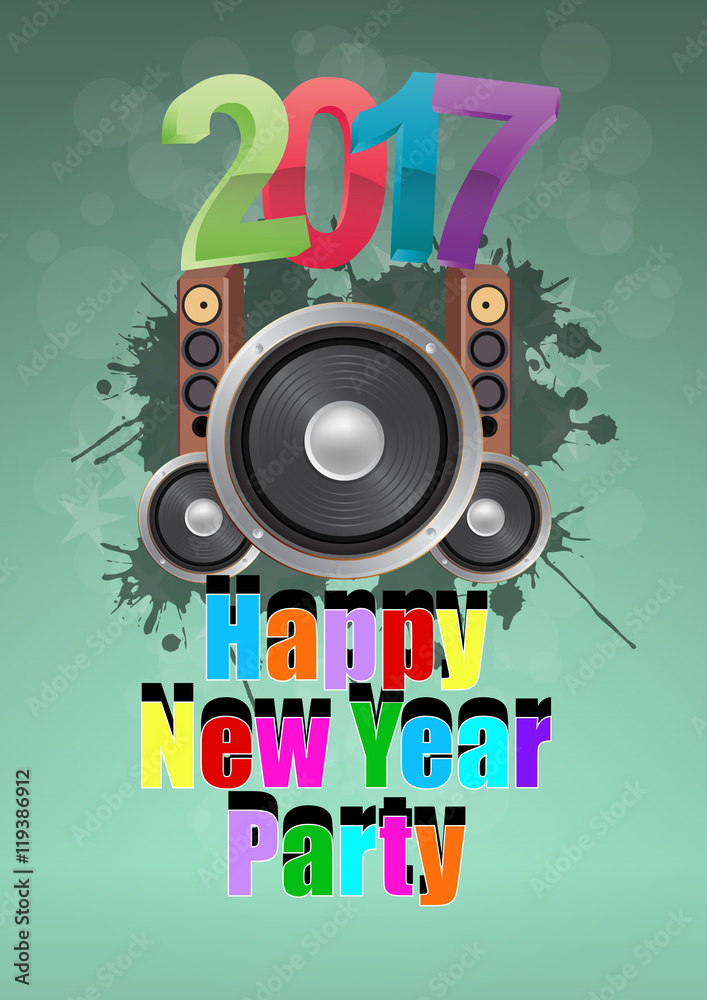 Obraz premium 2017 party music