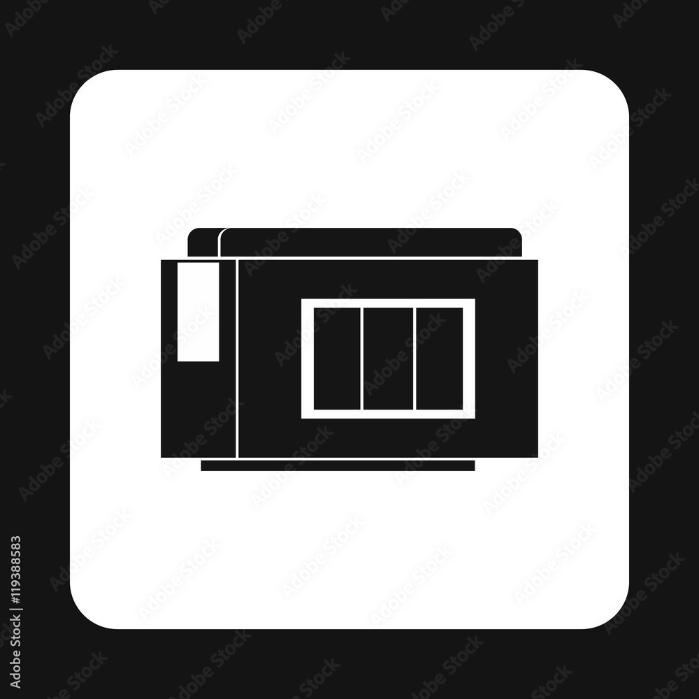 Printer cartridge icon in simple style on a white background Printer cartridge icon in simple style on a white background