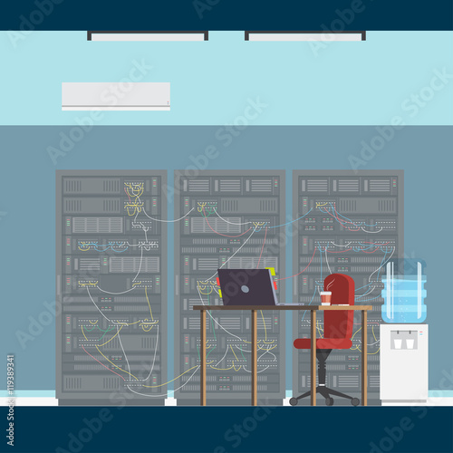 Interior server room