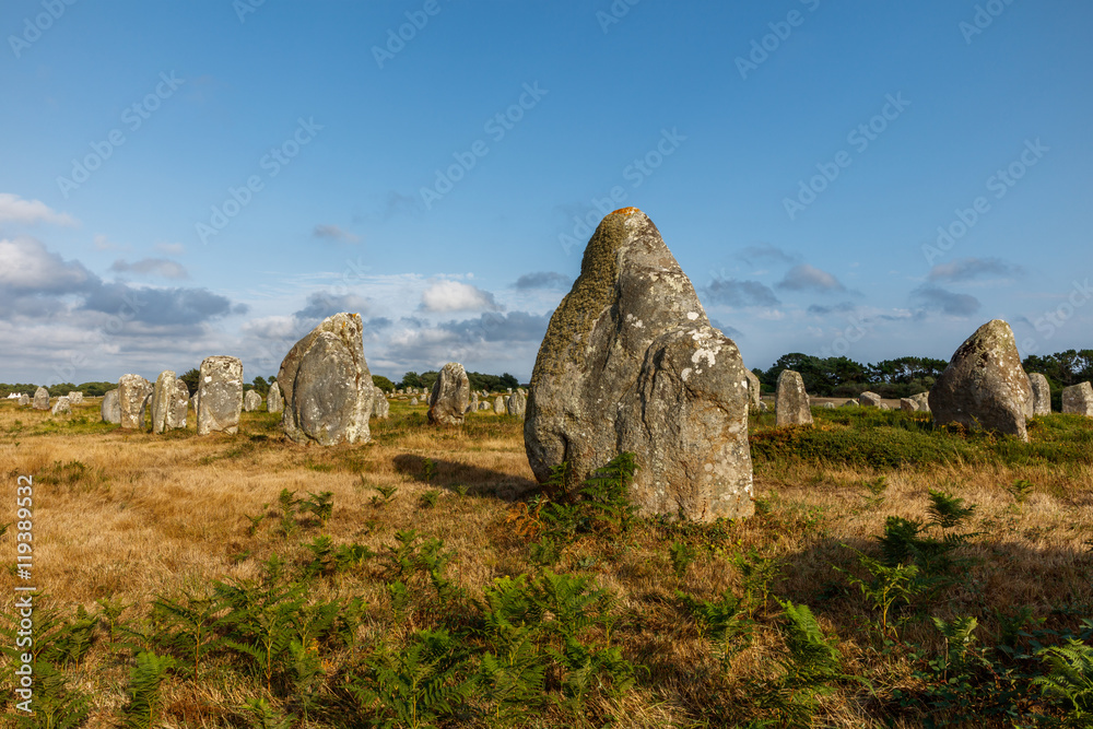 The alignments of Carnac, Stone age, France