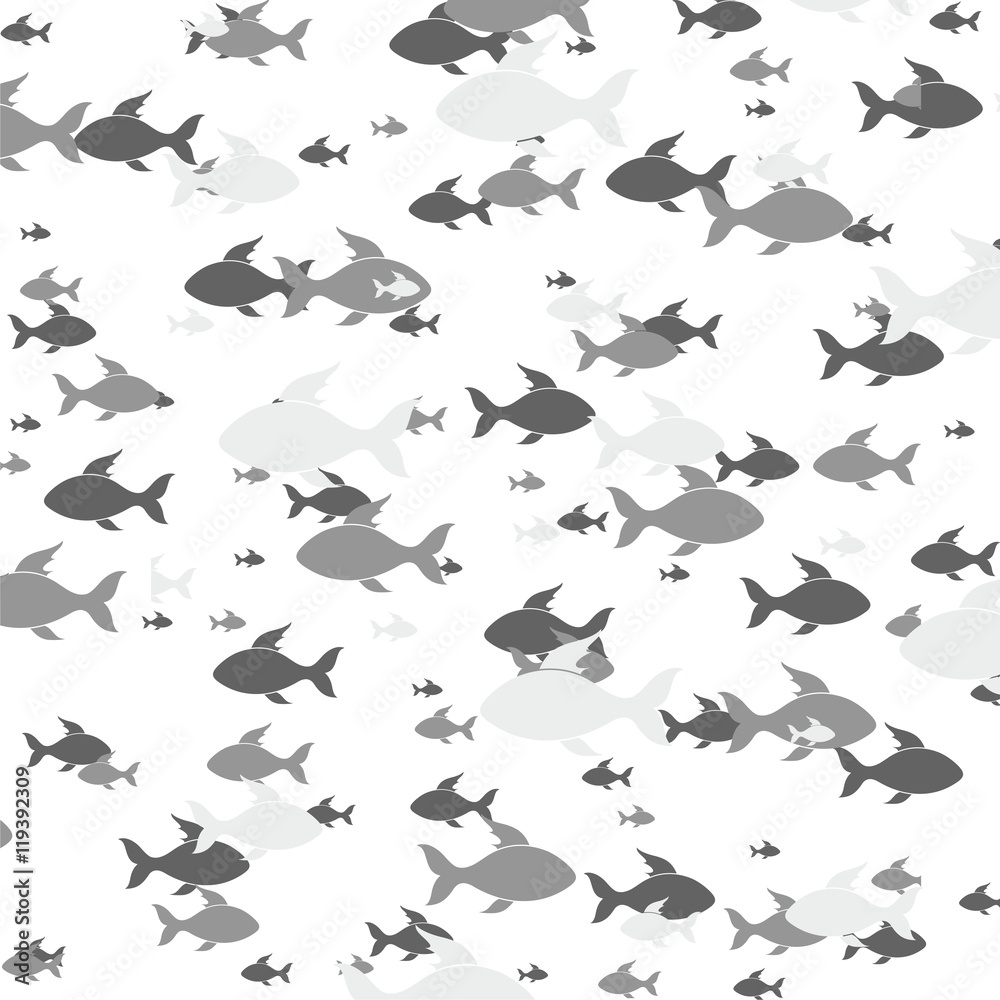 Fish- pattern illustration Fish- pattern illustration