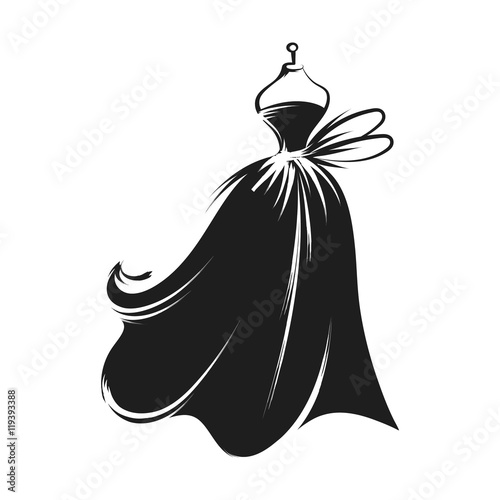 dummy dress hand drawing illustration vector