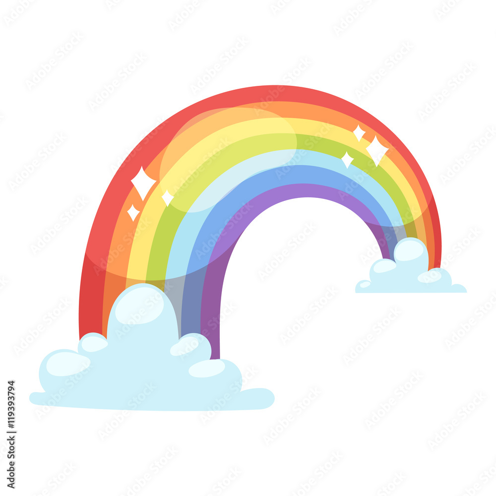 Rainbow vector icon isolated Rainbow vector icon isolated