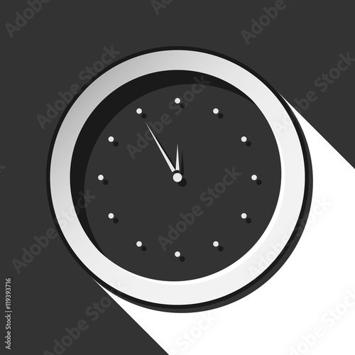 icon - last minute clock with shadow