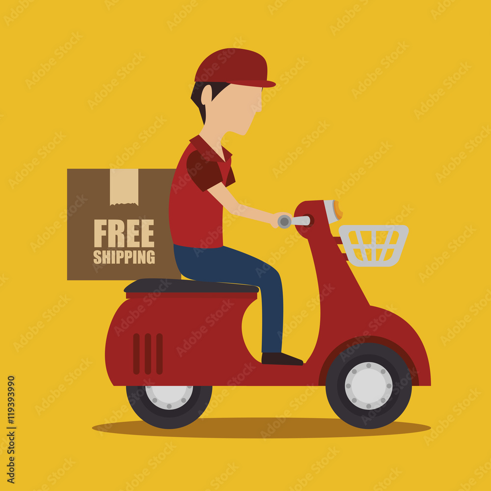 free shipping delivery icon