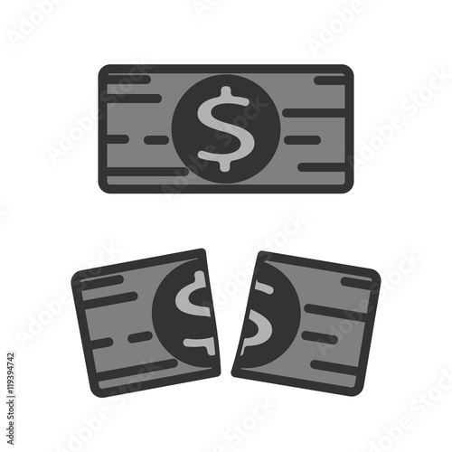 money icon normal or lacerated
