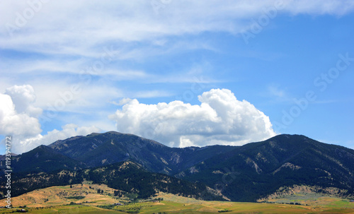 Bridger Mountain Range photo