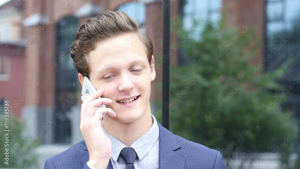 Attending Phone Call, Negotiation about New Project by Businessman Attending Phone Call, Negotiation about New Project by Businessman